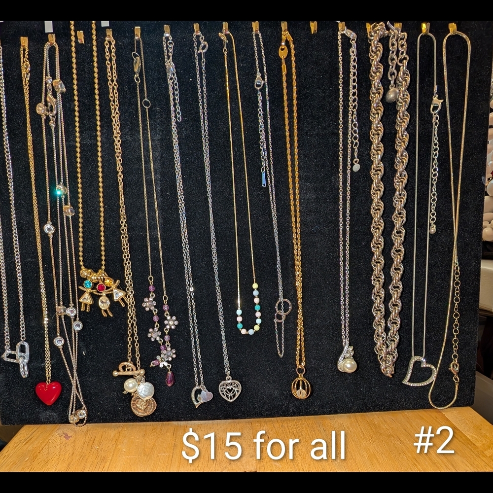 Elegant Gold and Silver Necklaces #2